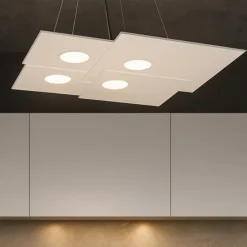 Lampadari Cucina-Top Light Toplight lampadario led per cucina plate bianco design
