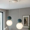 Lampadari Moderni-Top Light lampadario moderno cottage due luci decentrate sfere blu