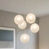 Lampadari Moderni-Top Light Toplight lampadario moderno per soggiorno vetri bianchi