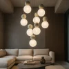 Lampadari Moderni-Top Light lampadario moderno cottage 8 sfere verdi per soggiorno