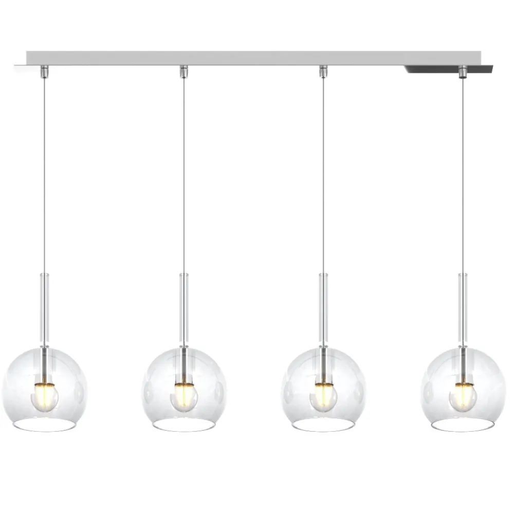 Lampadari Cucina-Top Light lampadario per cucina vetri trasparenti