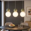 Lampadari Cucina-Top Light lampadario per tavolo cucina cucina cottage 3 luci sfere verdi