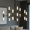 Lampadari Moderni-Top Light lampadario space nero design moderno per soggiorno