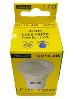 Lampadine Led-Top Light Toplight lampadina led gu10 35mm 4.5w 3000k