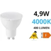 Lampadine Led-Top Light Toplight lampadina led gu10 5w 4000k 400lm ottica 100