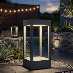 Lampioni Da Giardino-Top Light lampioncino da giardino monaco antracite led 10w 3000k ip54