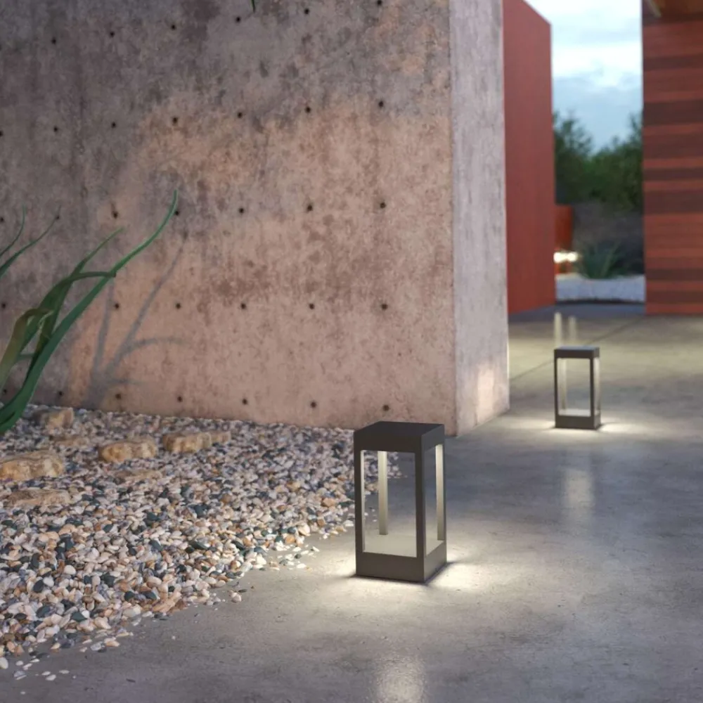 Lampioni Da Giardino-Top Light lampioncino da giardino monaco antracite led 10w 3000k ip54
