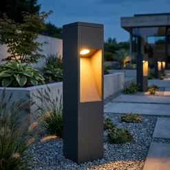 Lampioni Da Giardino-Top Light lampioncino da giardino lisbona antracite led 12w 3000k ip65