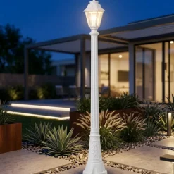 Lampioni Da Giardino-Top Light lampione alto da giardino asti bianco 182 cm ip65