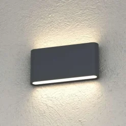 Applique Da Esterno-Top Light lima applique per esterno antracite led 10w cct