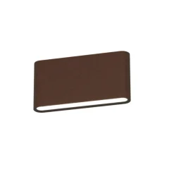 Applique Da Esterno-Top Light lima applique per esterni moderna corten led 10w cct