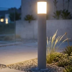 Lampioni Da Giardino-Top Light loano lampione grigio per giardino moderno anti corrosione