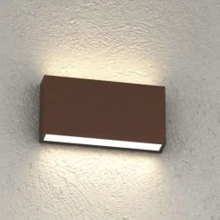 Applique Da Esterno-Top Light madrid applique corten per esterni led 10w cct