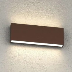 Applique Da Esterno-Top Light madrid applique da esterno moderna corten led 20w cct biemissione