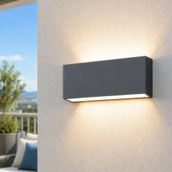 Applique Da Esterno-Top Light madrid applique da esterno antracite led 20w cct ip65