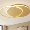 Plafoniere Moderne-Top Light mercury plafoniera moderna per cucina cerchi oro led 65w cct