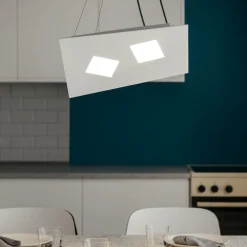 Lampadari Cucina-Top Light Toplight note lampadario bianco per cucina moderna
