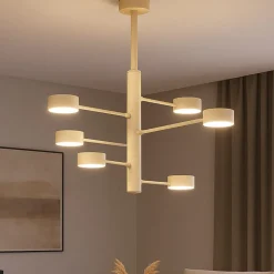 Lampadari Moderni-Top Light octopus lampadario 6 luci sabbia moderno orientabile per soggiorno