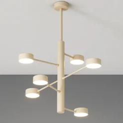 Lampadari Moderni-Top Light octopus lampadario 6 luci sabbia moderno orientabile per soggiorno