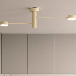 Plafoniere Moderne-Top Light octopus sabbia plafoniera da soffitto moderna due luci orientabili