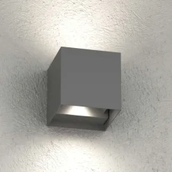 Applique Da Esterno-Top Light perth applique cubo da esterno antracite led cct biemissione