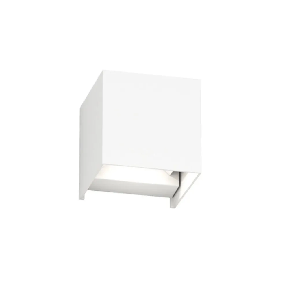 Applique Da Esterno-Top Light perth applique cubo da esterno bianco led 10w cct ip65