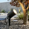 Faretti Da Esterno-Top Light pico faretto con picchetto per esterno giardino nero