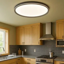 Plafoniere Moderne-Top Light plafoniera da cucina moderna area bianca rotonda led 55w cct