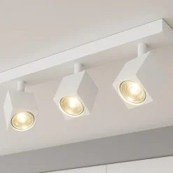 Plafoniere Moderne-Top Light plafoniera da soffitto kibo con tre faretti led gu10 orientabili bianca