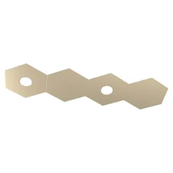 Plafoniere Moderne-Top Light Toplight plafoniera led componibile 2 luci + 2 piastre moderna sabbia