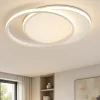 Plafoniere Moderne-Top Light plafoniera mercury bianca due cerchi led 42w cct per soggiorno