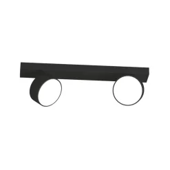 Plafoniere Moderne-Top Light Toplight plafoniera moderna nera con due faretti led orientabili