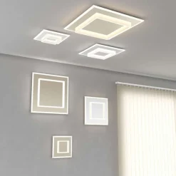 Plafoniere Moderne-Top Light plafoniera moderna wish per cucina led 29w cct sabbia