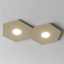Plafoniere Moderne-Top Light Toplight plafoniera moderna sabbia esagonale