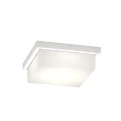 Plafoniere Da Esterno-Top Light plafoniera per esterno miami bianca quadrata