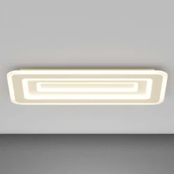 Plafoniere Moderne-Top Light plafoniera zoom rettangolare sabbia led 56x cct per soggiorno