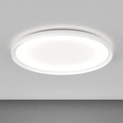 Plafoniere Moderne-Top Light plana plafoniera moderna bianca rotonda biemissione led 55w cct