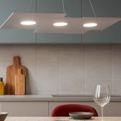 Lampadari Cucina-Top Light plate lampadario grigio design per cucina moderna