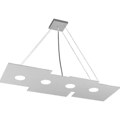 Lampadari Cucina-Top Light Toplight plate lampadario per cucina grigio design