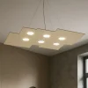 Lampadari Moderni-Top Light Toplight plate lampadario soggiorno moderno sabbia