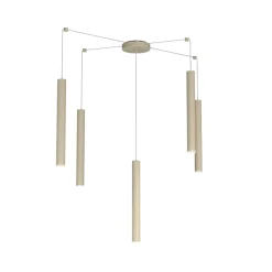 Lampadari Moderni-Top Light Toplight round tube lampadario sabbia per soggiorno moderno