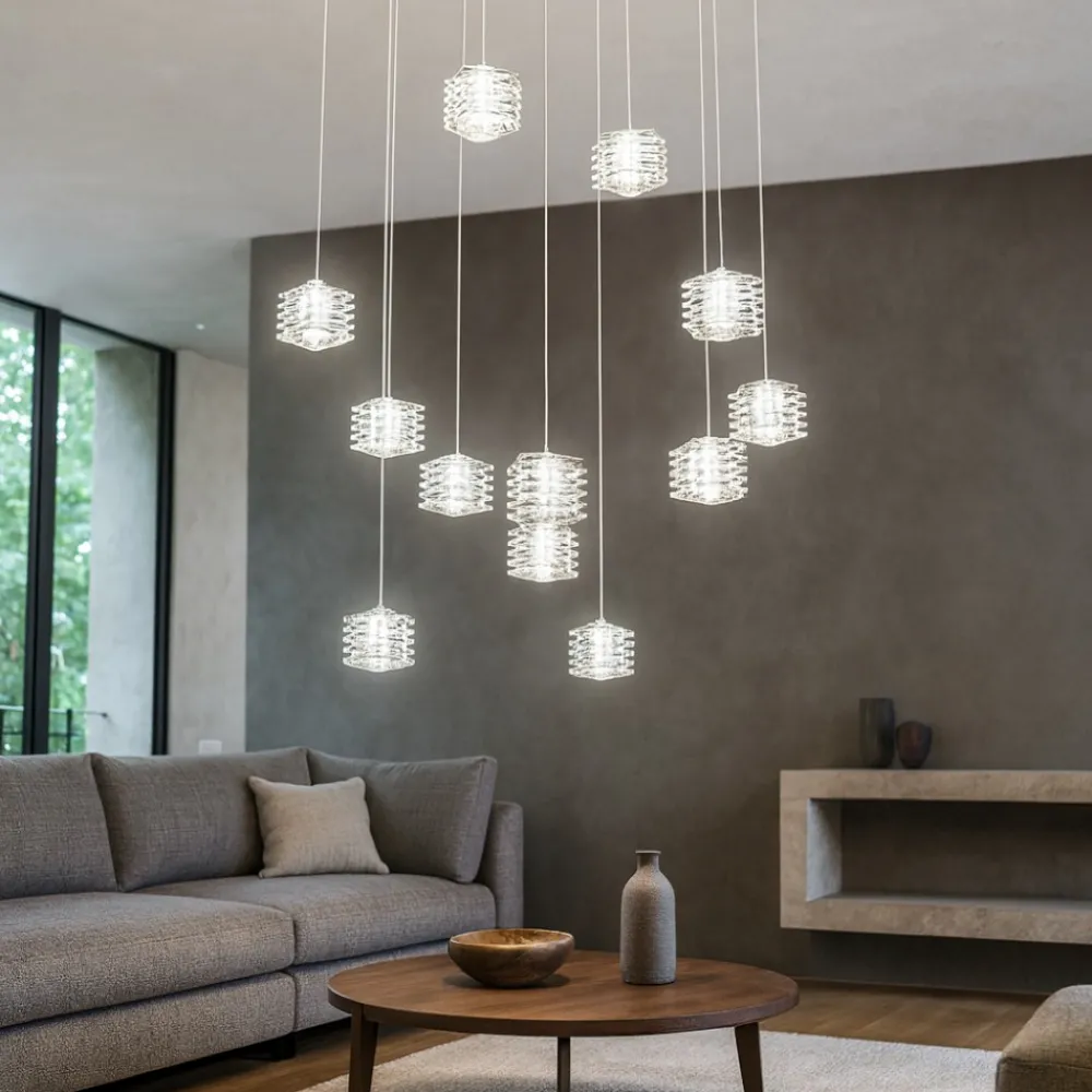 Lampadari Moderni-Top Light rubik lampadario moderno per salotto
