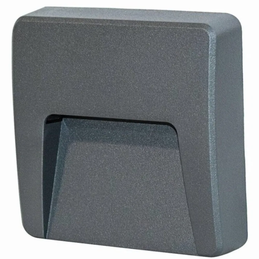 Segnapasso Led-Top Light segnapasso a parete per esterni moderno antracite led 3w cct ip65