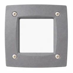 Segnapasso Led-Top Light segnapasso grigio da esterno per incasso a parete anti corrosione ip66