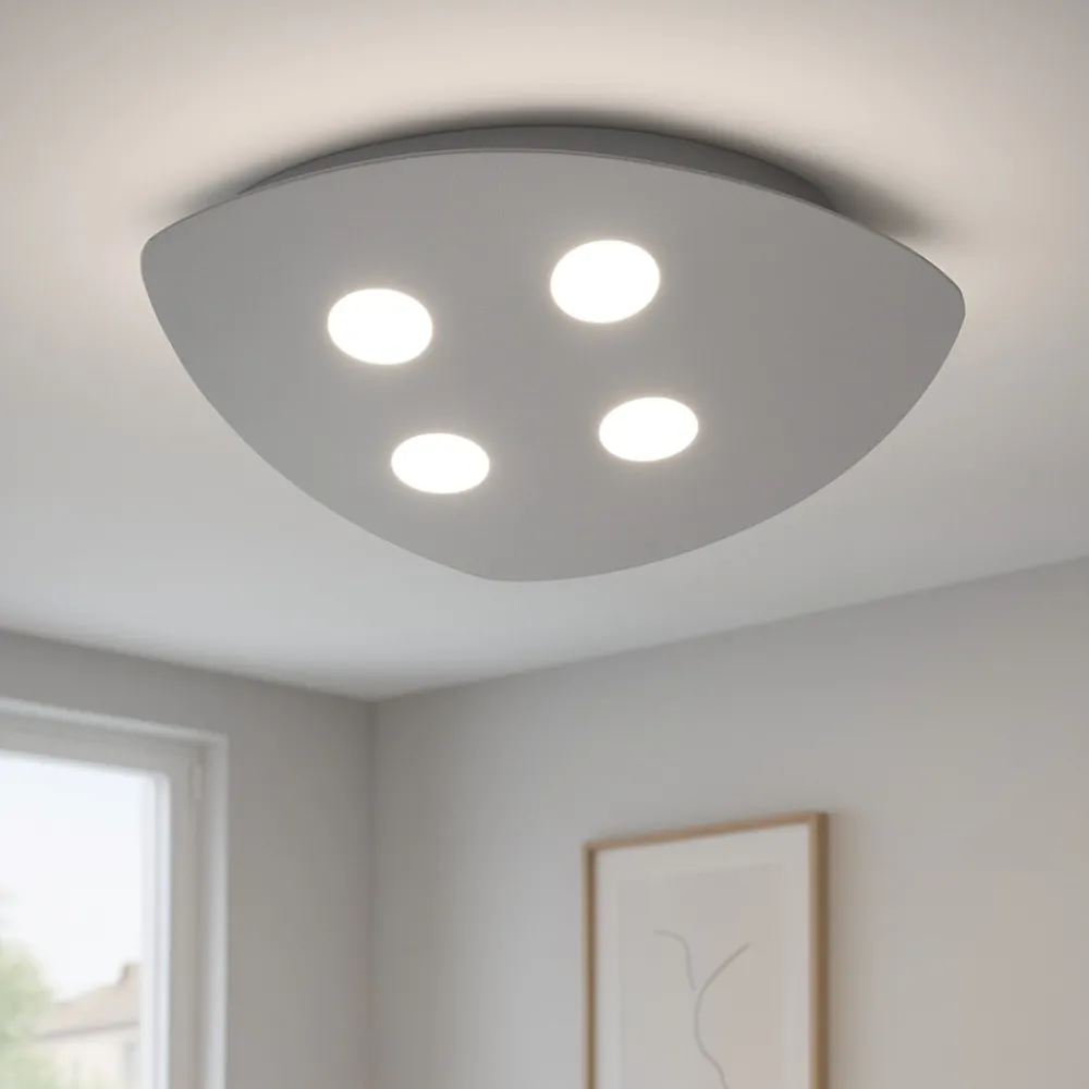 Plafoniere Moderne-Top Light Toplight shape plafoniera da cucina moderna grigio