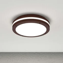 Plafoniere Da Esterno-Top Light soho plafoniera per esterno corten moderna rotonda