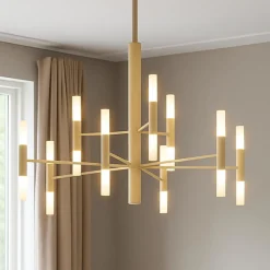 Lampadari Moderni-Top Light space sabbia lampadario moderno 9 bracci per soggiorno