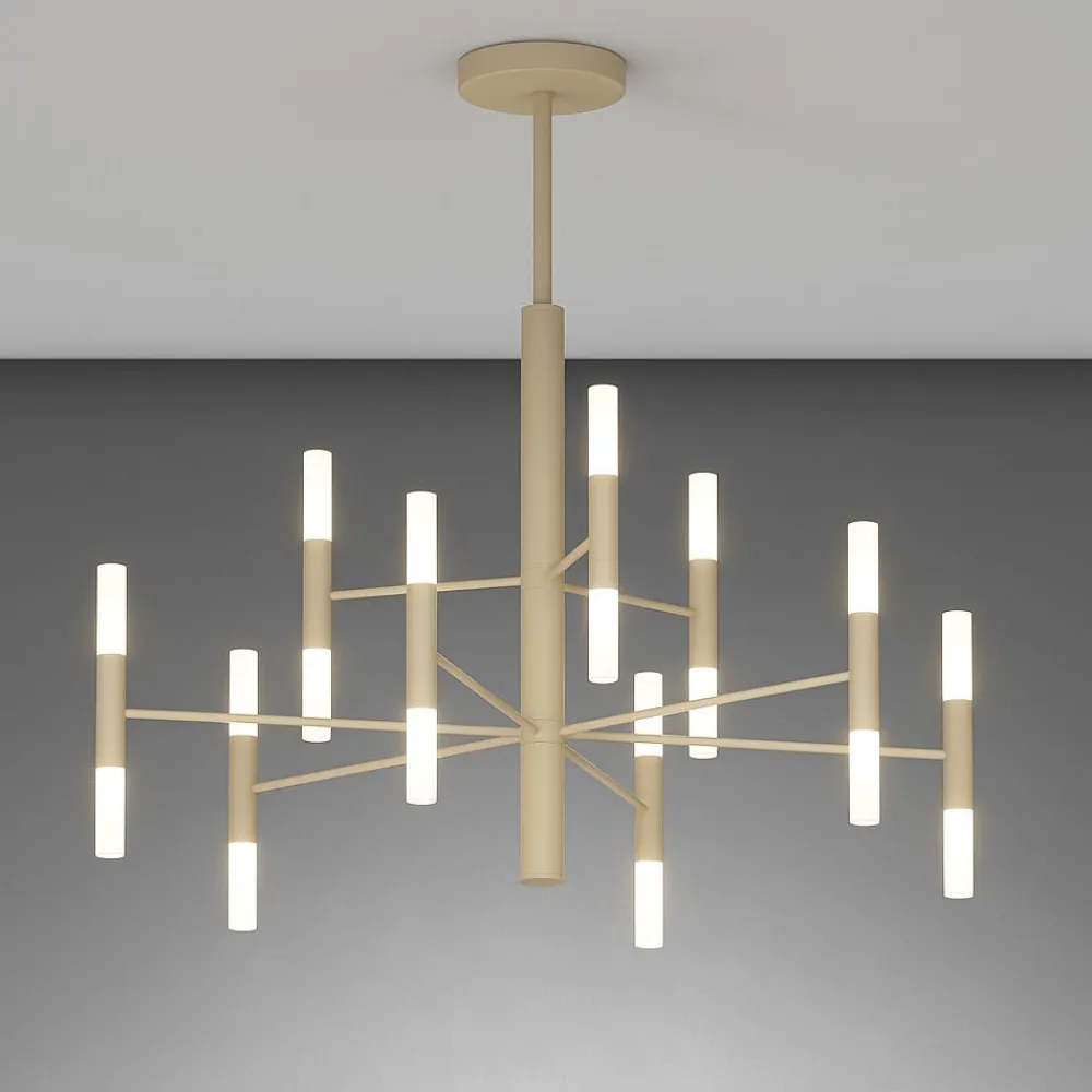 Lampadari Moderni-Top Light space sabbia lampadario moderno 9 bracci per soggiorno