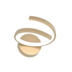 Applique Da Parete-Top Light tornado applique led 12w 3000-4000k moderna oro