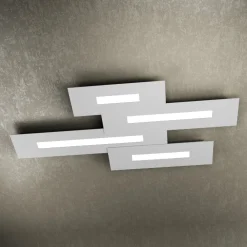 Plafoniere Moderne-Top Light wally plafoniera per soggiorno grigio design moderna